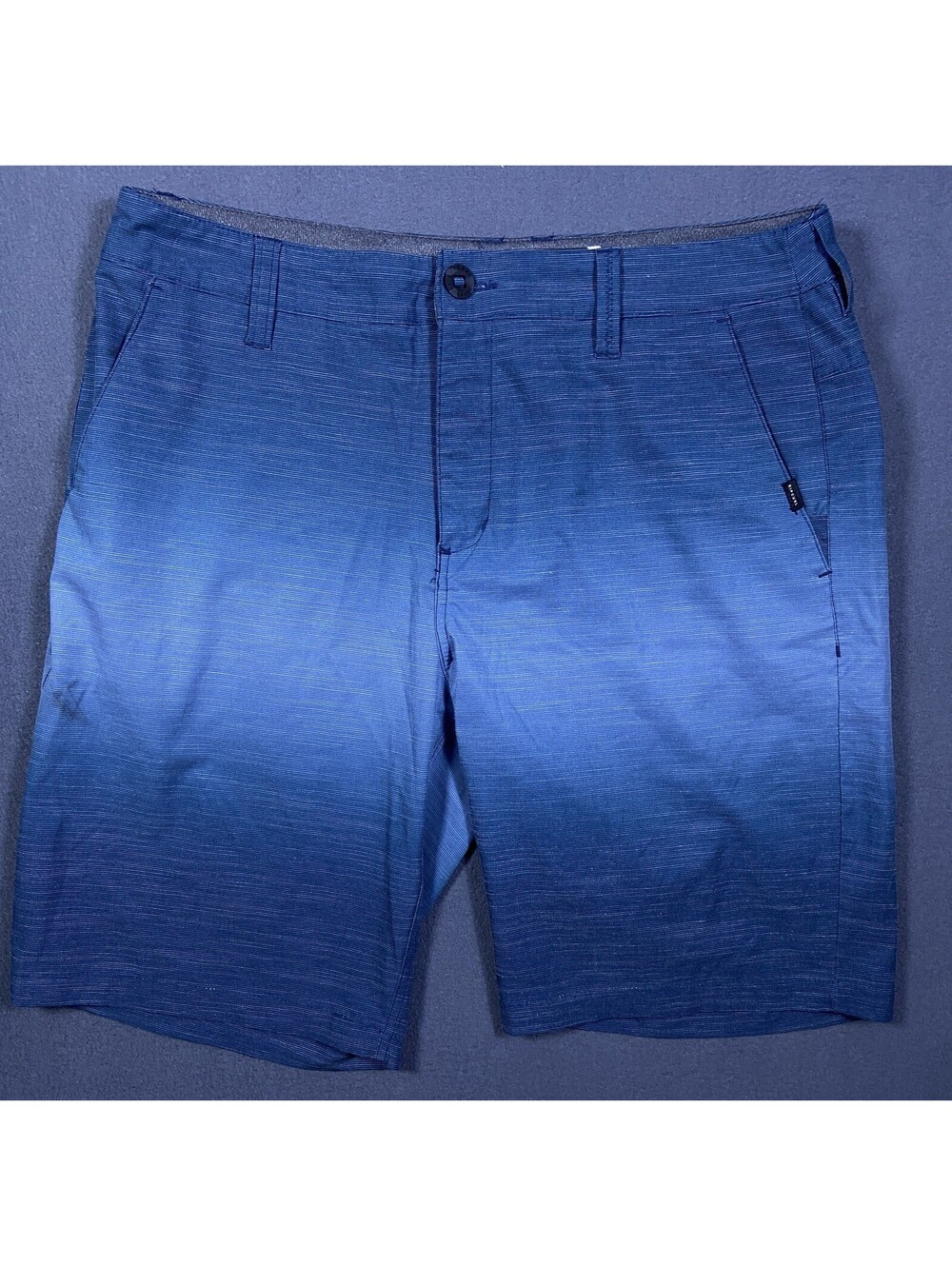 RIP CURL Mirage Board Shorts Men Sz. 33 Blue Gradient Surf Beach Summer Hybrid